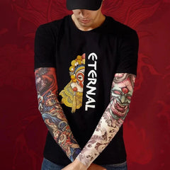 Cool Ice Silk Tattoo Arm Sleeves – Breathable & UV Protection