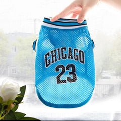 Chicago 23 Pet Jersey — Small Dog & Cat Sports Tee
