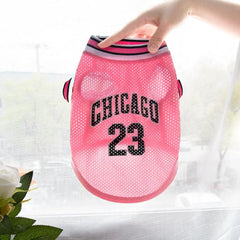 Chicago 23 Pet Jersey — Small Dog & Cat Sports Tee