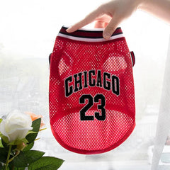 Chicago 23 Pet Jersey — Small Dog & Cat Sports Tee