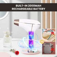 Cordless IPL Laser Hair Remover — 999,900 Flashes - rechargable 