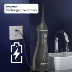 Cordless Water Flosser F18 – 3 Modes, 4 Tips, USB Rechargeable