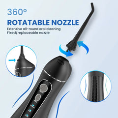 Cordless Water Flosser F18 – 3 Modes, 4 Tips, USB Rechargeable