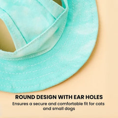 Adjustable Cat Bucket Hat — Cute Sun Hat for Pets