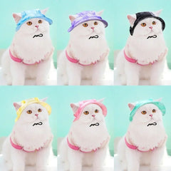 Adjustable Cat Bucket Hat — Cute Sun Hat for Pets
