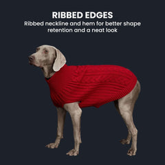 Cozy Knit Dog Sweater — Multiple Colors & Sizes