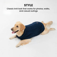 Cozy Knit Dog Sweater — Multiple Colors & Sizes