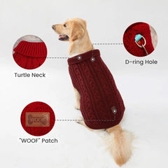 Cozy Knit Dog Sweater — Multiple Colors & Sizes