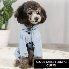 Cozy Waterproof Dog Jumpsuit — Fleece Lined Pet Hoodie