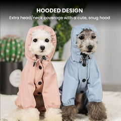 Cozy Waterproof Dog Jumpsuit — Fleece Lined Pet Hoodie