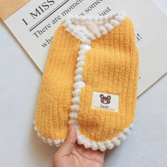 Cozy Pom Knit Dog Sweater — Small Breed Vest