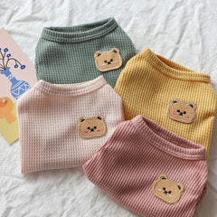 Cozy Teddy Bear Knit Dog Sweater – Winter Pet Clothes