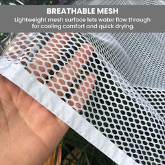 Crystal Mesh Floating Pool Lounger- breathable