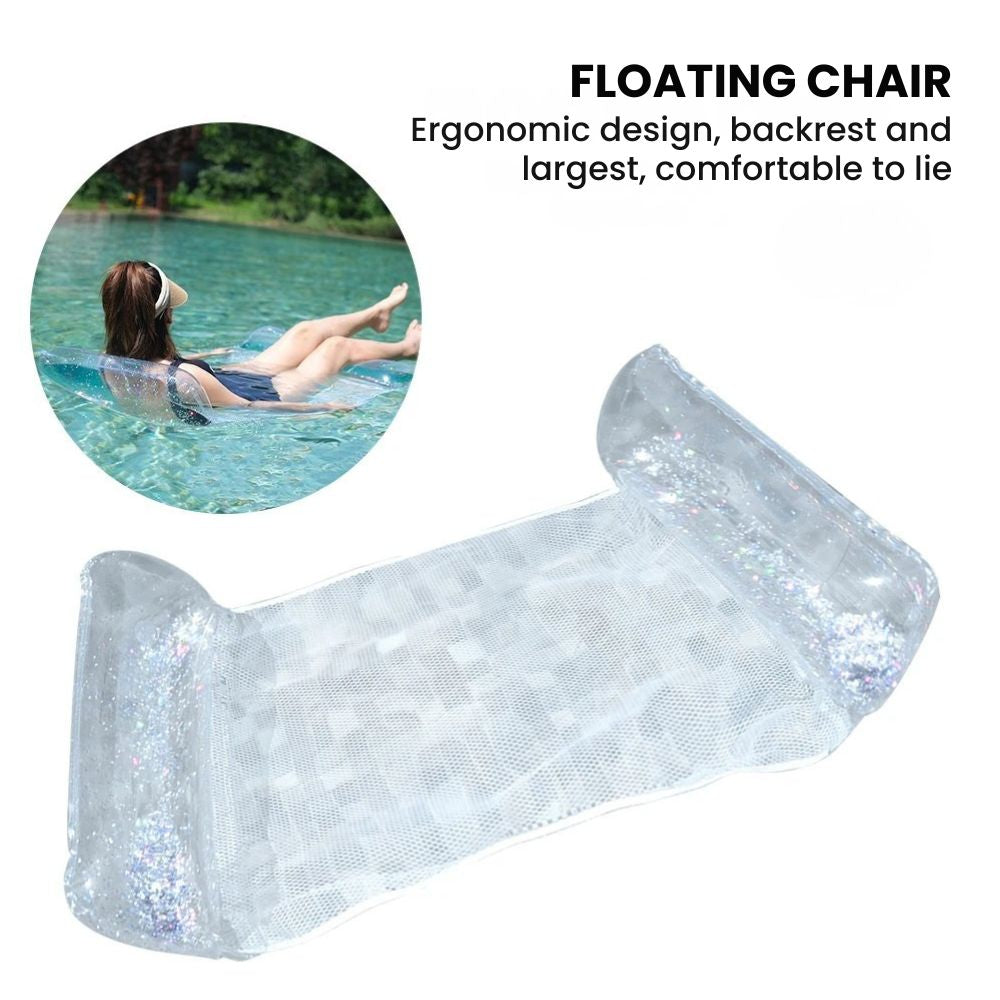 Crystal Mesh Floating Pool Lounger floating chair