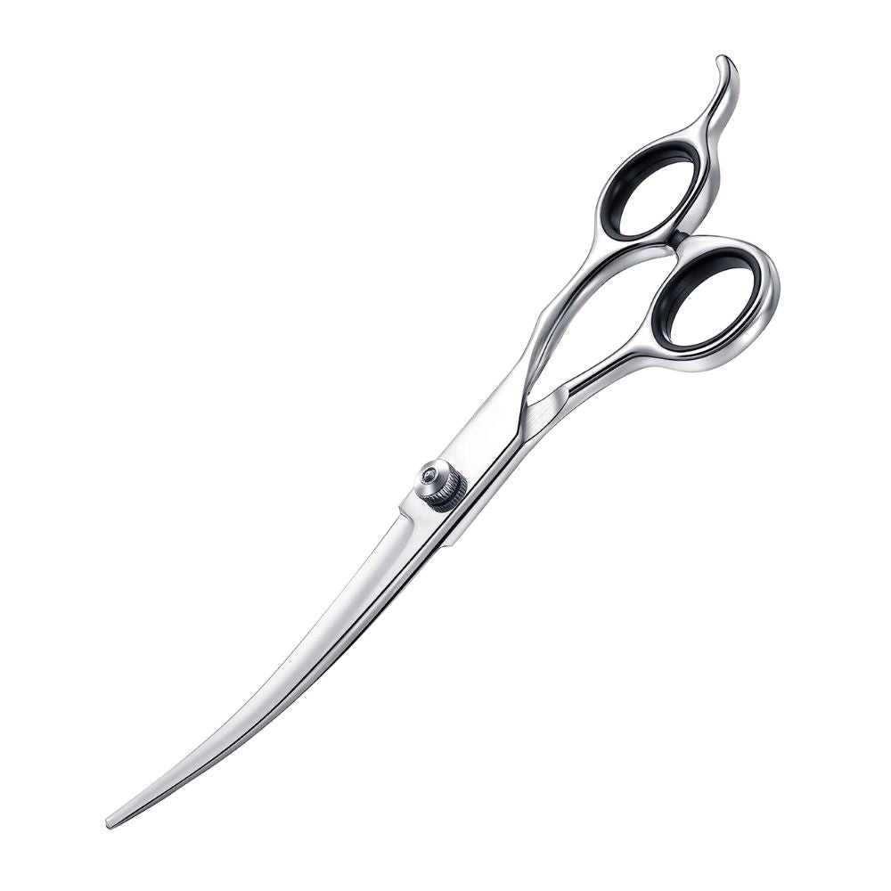 Curved Pet Grooming Scissors — 6.8″ Ergonomic Trimmer