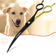 Curved & Straight 7.5" Pet Grooming Scissors
