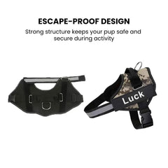 Custom Reflective No-Pull Dog Harness with ID Patch
