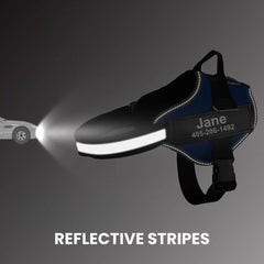 Custom Reflective No-Pull Dog Harness with ID Patch