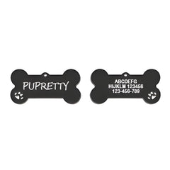 Custom Engraved Bone Pet ID Tag — Personalized Name Tag