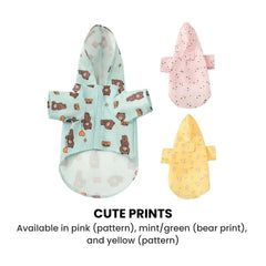 Cute Hooded Dog Raincoat — Waterproof Puppy Jacket