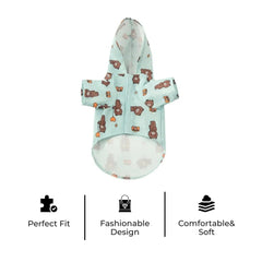 Cute Hooded Dog Raincoat — Waterproof Puppy Jacket