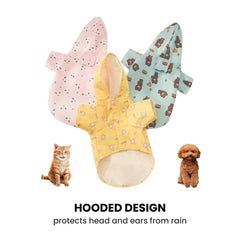 Cute Hooded Dog Raincoat — Waterproof Puppy Jacket