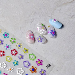 Cute 5D Strawberry Nail Stickers Jelly Fruit Art Decals