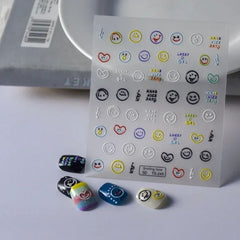 Cute 5D Strawberry Nail Stickers Jelly Fruit Art Decals