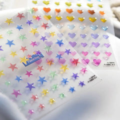 Cute 5D Strawberry Nail Stickers Jelly Fruit Art Decals