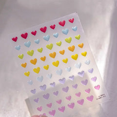 Cute 5D Strawberry Nail Stickers Jelly Fruit Art Decals