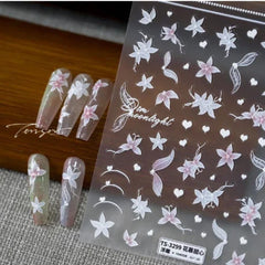 Cute 5D Strawberry Nail Stickers Jelly Fruit Art Decals