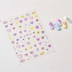 Cute 5D Strawberry Nail Stickers Jelly Fruit Art Decals