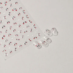 Cute 5D Strawberry Nail Stickers Jelly Fruit Art Decals