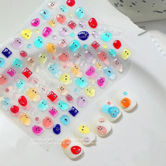 Cute 5D Strawberry Nail Stickers Jelly Fruit Art Decals