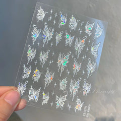 Cute 5D Strawberry Nail Stickers Jelly Fruit Art Decals