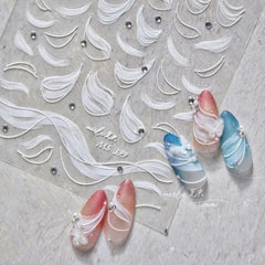 Cute 5D Strawberry Nail Stickers Jelly Fruit Art Decals