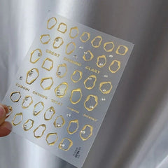 Cute 5D Strawberry Nail Stickers Jelly Fruit Art Decals