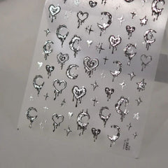 Cute 5D Strawberry Nail Stickers Jelly Fruit Art Decals