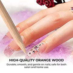 Cuticle Pusher Sticks 100/50Pcs for Manicure Pedicure