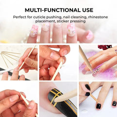 Cuticle Pusher Sticks 100/50Pcs for Manicure Pedicure