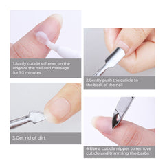 Cuticle Remover Tool – Dual Ended Stainless Steel Design