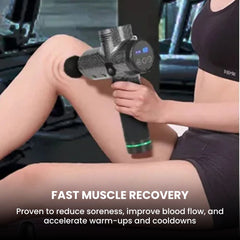 Deep Tissue Massage Gun — 30 Speeds, 6 Heads