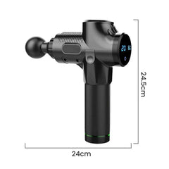 Deep Tissue Massage Gun — 30 Speeds, 6 Heads