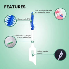 Dental Floss Picks & Interdental Brushes for Oral Care 200pcs