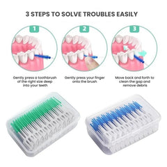Dental Floss Picks & Interdental Brushes for Oral Care 200pcs