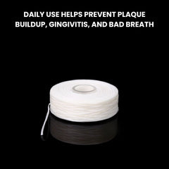 Dental Floss Refills 10 Rolls AZDENT Waxed Mint Flat Wire
