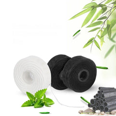 Dental Floss Refills 10 Rolls AZDENT Waxed Mint Flat Wire