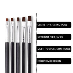 Dental Resin Brush Pens for Composite & Porcelain Work 5pcs