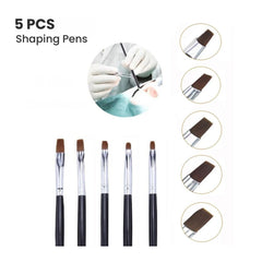 Dental Resin Brush Pens for Composite & Porcelain Work 5pcs