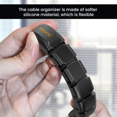 Desktop Cable Organizer Clips — Flexible Wire Holder